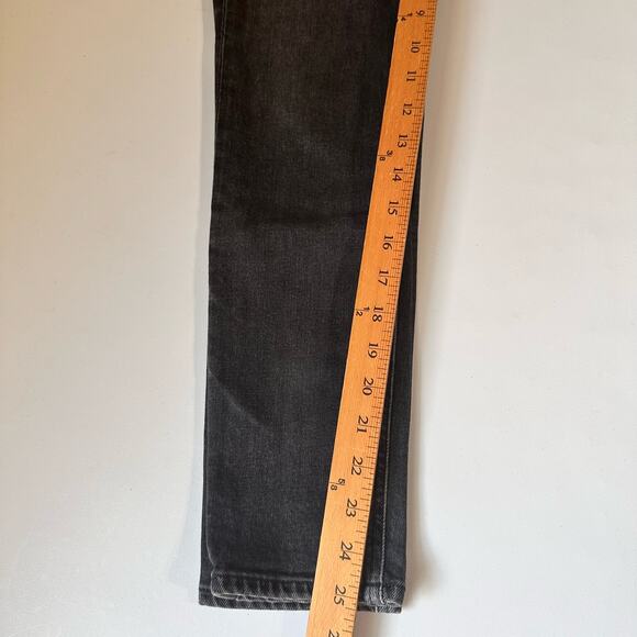 Agolde Jeans Womens 25 Black Nico High Rise Button Fly Stretch Skinny Denim - Picture 13 of 15